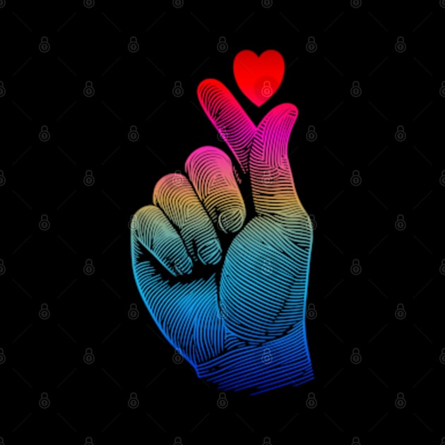 Heart Hand Sign RBG by Worldengine