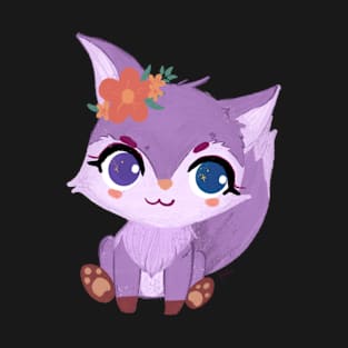 Purple fox in the forest T-Shirt