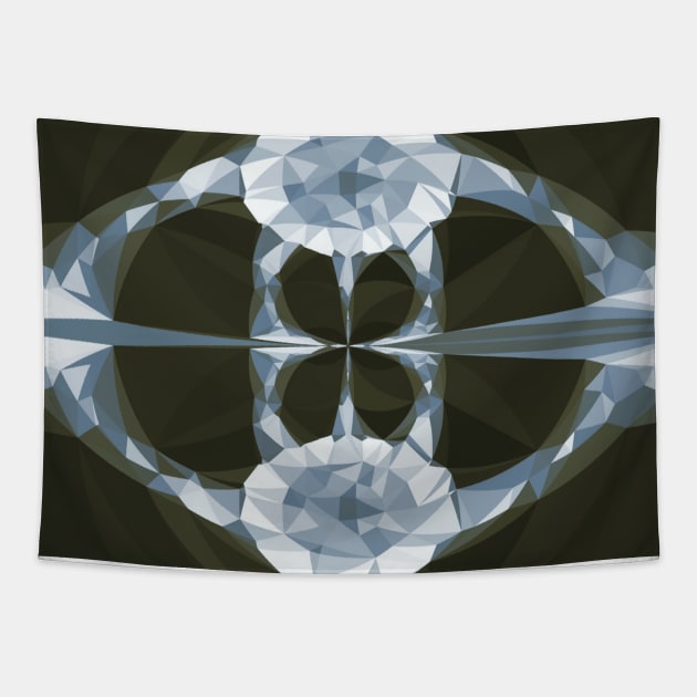 Black Diamond Gems Crystals Tapestry by Moon Art