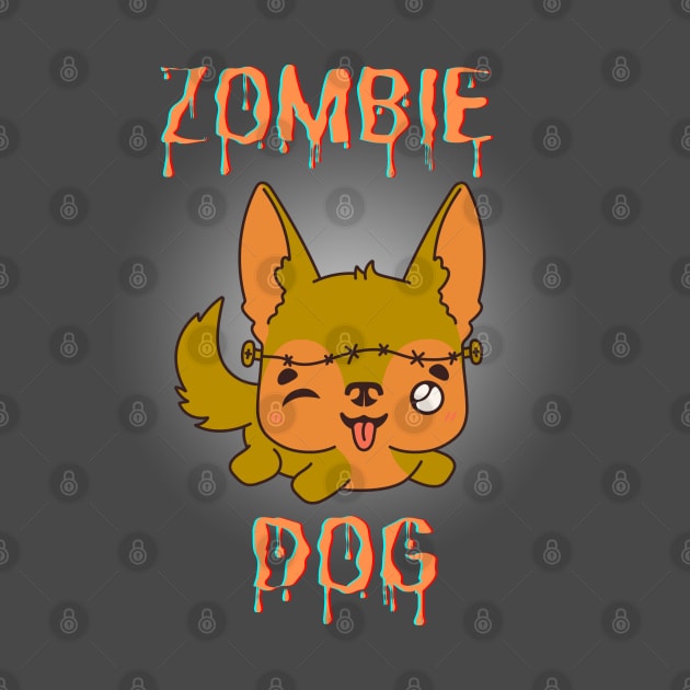 Zombie Dog - Orange by PetraKDesigns