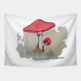 Amanita Muscaria Mushroom Tapestry