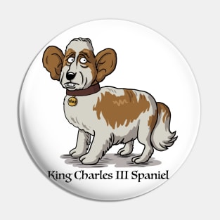 King Charles III Spaniel Pin