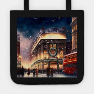 Christmas in town square II Tote