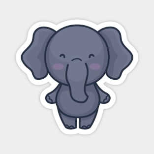 Cute Baby Elephant Cartoon Magnet