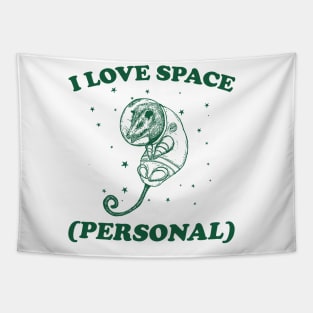 i love space ( personal ) - Retro Cartoon T Shirt, Possum Meme Tapestry