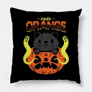 Code Orange Pillow