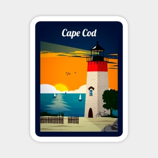 Vintage Travel Poster - Cape Cod Magnet