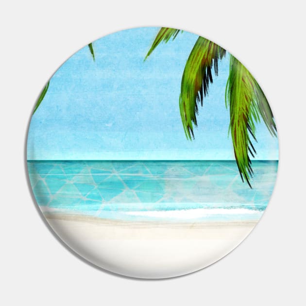 Tropical Island Pin by KatherineBlowerDesigns