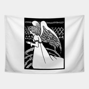 Art Nouveau Christmas Angel Tapestry