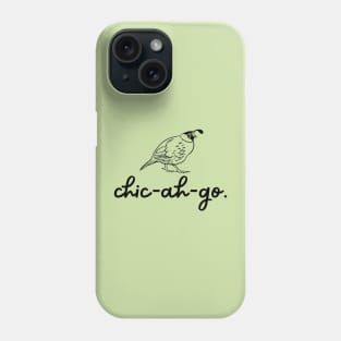 California Quail Call Simple Line Art Phone Case