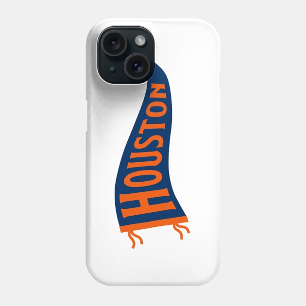 Houston Pennant - White Phone Case by KFig21