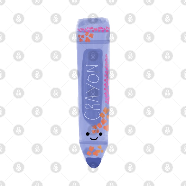 Cute floral crayon by artoftilly