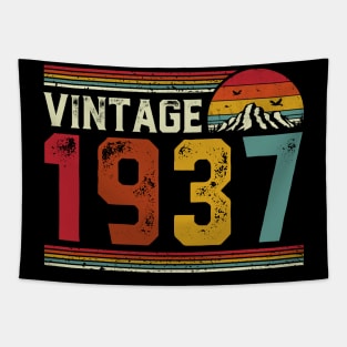 Vintage 1937 Birthday Gift Retro Style Tapestry