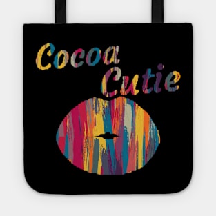 Womens Cocoa Cutie Sexy Gold Lips Cute Tote