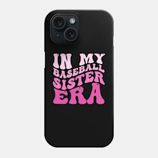 Groovy In My Baseball Sister Era Baseball Lover Fan Sports Phone Case