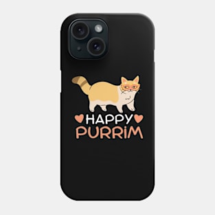 Happy Purrrim Kitty Cat Jewish Purim Phone Case