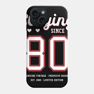 40th Birthday Gift Slaying Since 1980 Phone Case