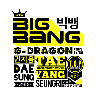 BIGBANG FONT COLLAGE T-Shirt