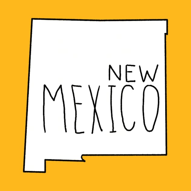 The State of New Mexico - Blank Outline by loudestkitten