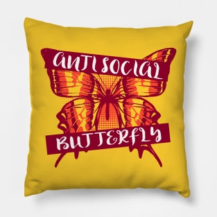 Anti-Social Butterfly Pillow