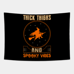 Halloween horror vintage Tapestry