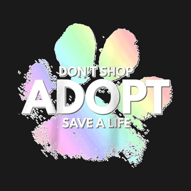 Don't Shop, Adopt. Dog, Cat, Rescue Kind Animal Rights Lover Raglan Baseball by Activate