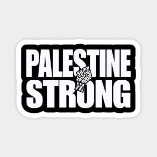 Palestine Strong - Keffiyeh Fist - Front Magnet