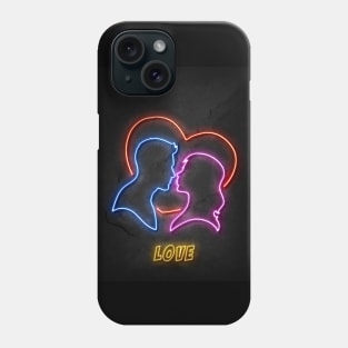 Love Couple Neon Phone Case