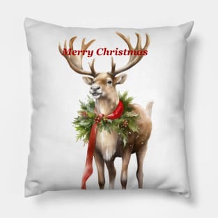 Santa's Reindeer Pillow