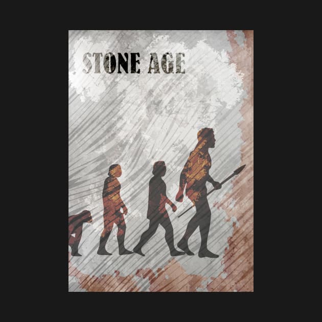 Stone Age - Board Games Design - Movie Poster Style - Board Game Art by MeepleDesign