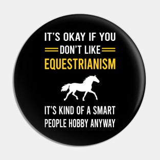 Smart People Hobby Equestrianism Horse Horseback Riding Pin