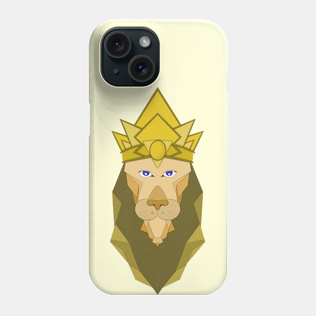 Polygonal emperor lion Phone Case by DiegoCarvalho