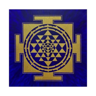 SHRI YANTRA BLUE T-Shirt