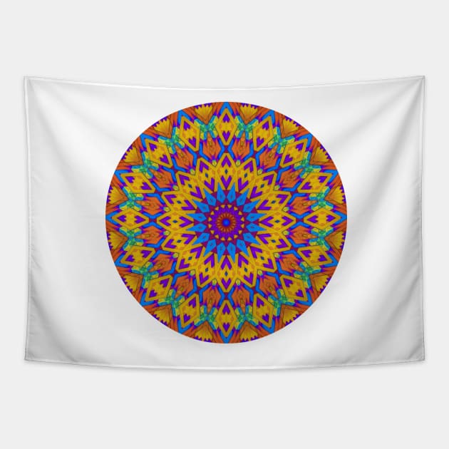 Colorful, Geometric Pattern with Slight 3-D Effect Tapestry by lyle58