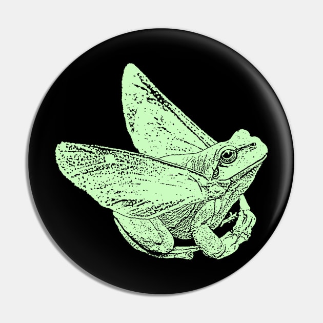 Fairy Frog Pin by childofthecorn