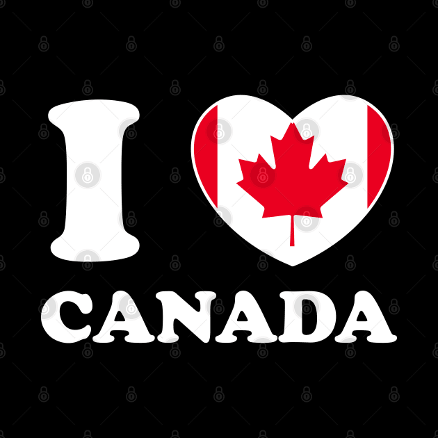 I Love Canada Heart Flag Women Men Kids Souvenir by BramCrye