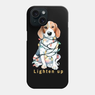 Lighten up Beagle Phone Case