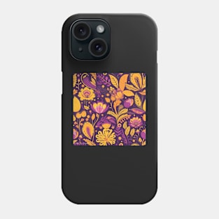 Purple and Yellow Flower Floral Phone Case