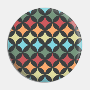 Geometric Pattern: Circle Nested: Ornament Pin