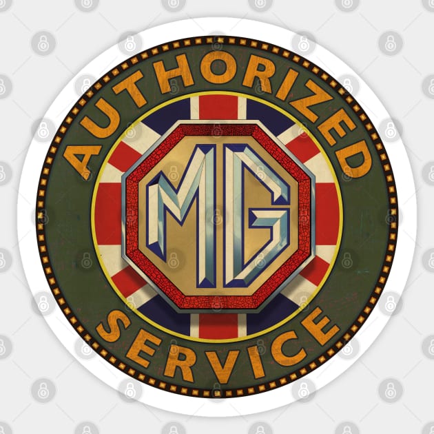 MG cars Service - Mg - Sticker