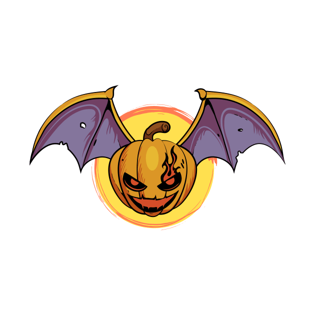 Pumpkin Bat by DionArts