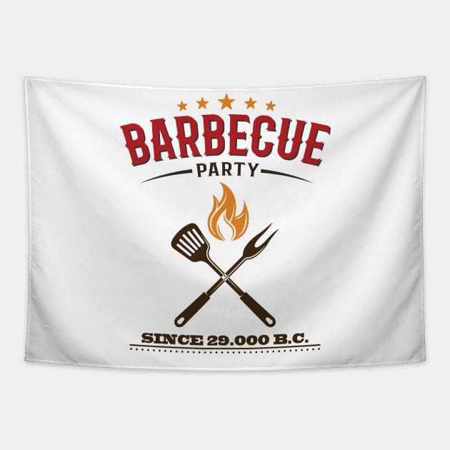 BBQ party! Tapestry by Roadkill Creations