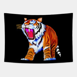 Saber Toothed Tiger Comic Tapestry