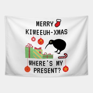 Funny Merry Christmas, Kiwi New Zealand Christmas Celebration Xmas Tapestry