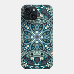 Vintage patchwork with floral mandala elements Phone Case