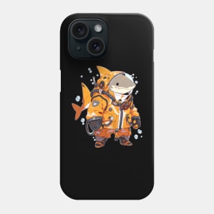 Niji Style Anime Diving Shark Phone Case