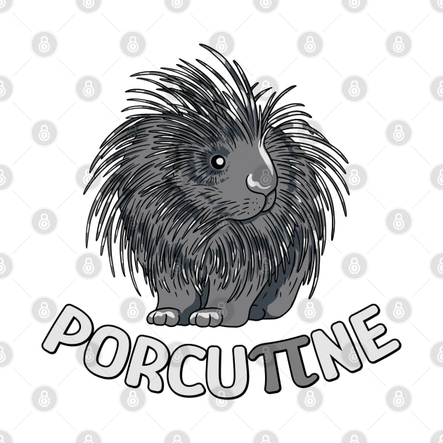 Porcupine Pi Funny Math Pun Cute Pi day for Men Women Kids by Krishnansh W.