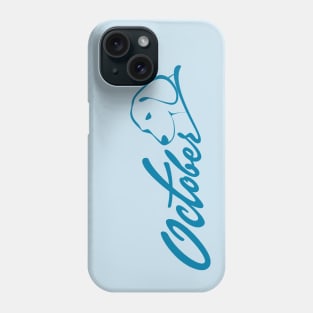 October Cerulean Dog Phone Case