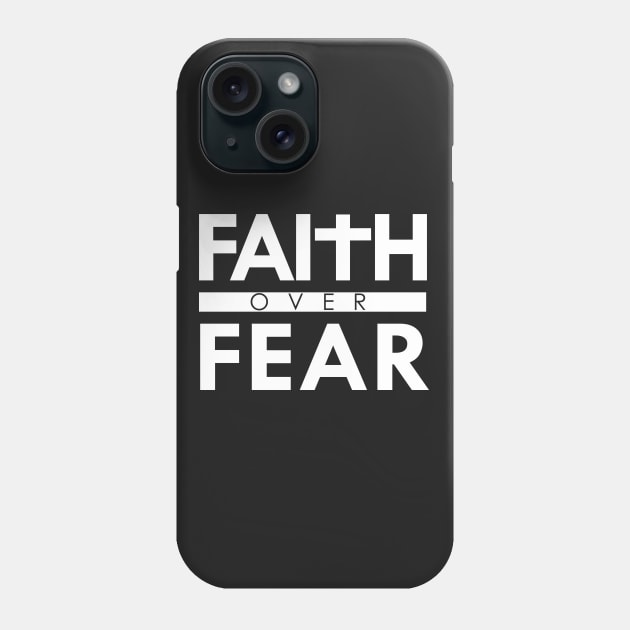 Faith Over Fear Bible Verse Scripture Christian Phone Case by sacredoriginals