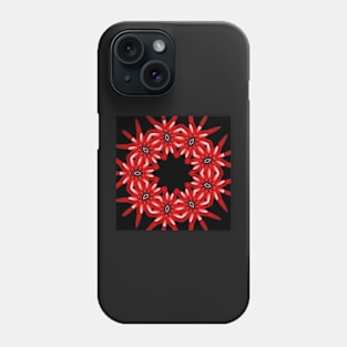 Black and red pattern Phone Case